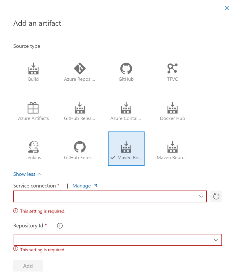 Linking Nexus Maven Repository artifact